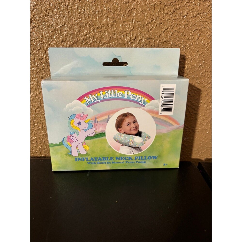 My Little Pony Inflatable Neck Pillow with Built-In Pump